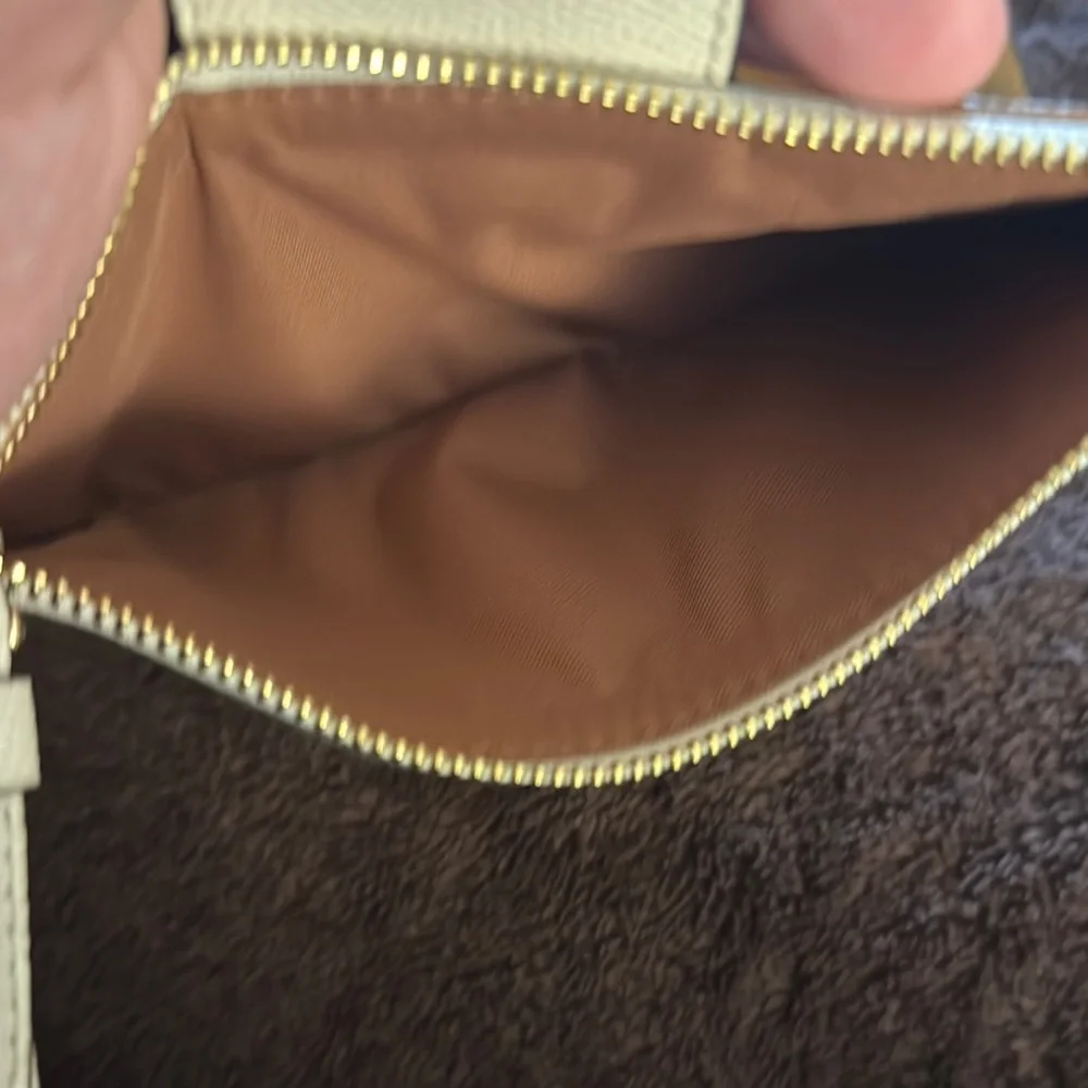 Coach Gold and Cream Wristlet - Picture 6 of 10